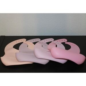Silicone Baby Bibs Pink